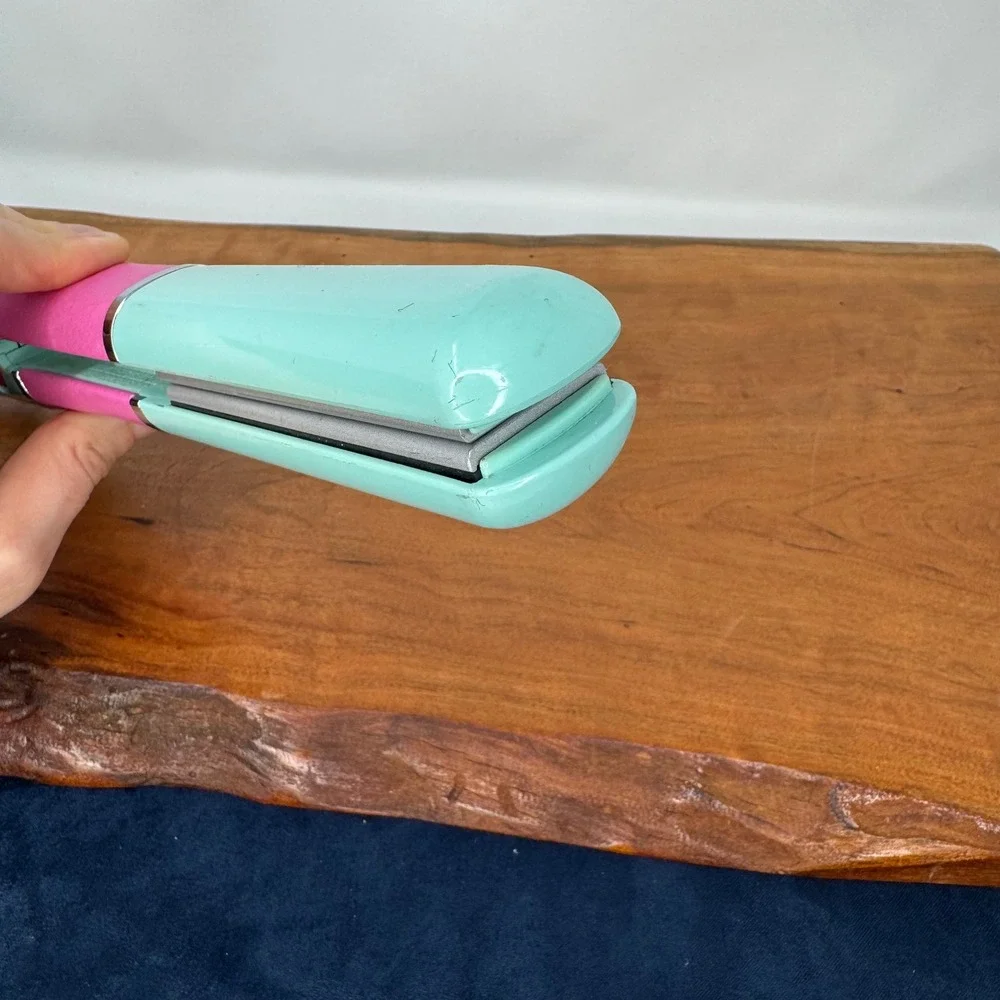 CHI X Ulta Ceramic 1 Inch Hair Flat Iron Mint Green Pink Colorblock